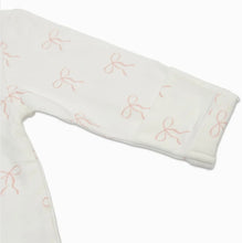 Load image into Gallery viewer, Lulujo Bows Bamboo Footed Sleeper
