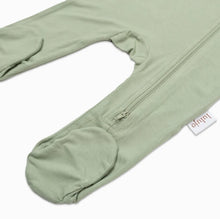 Load image into Gallery viewer, Lulujo Sage Footed Bamboo Sleeper

