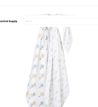 Load image into Gallery viewer, Lulujo Hot Air Balloon Cotton Muslin Swaddle Pack
