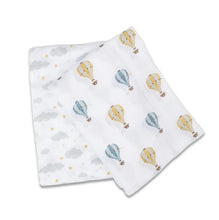 Load image into Gallery viewer, Lulujo Hot Air Balloon Cotton Muslin Swaddle Pack
