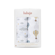 Load image into Gallery viewer, Lulujo Hot Air Balloon Cotton Muslin Swaddle Pack
