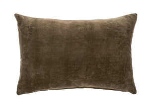 Carob Vera Velvet Cushion