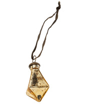 Load image into Gallery viewer, Diamond Droplet Holiday Ornament Small, Gold
