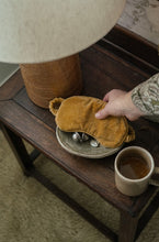 Load image into Gallery viewer, Velvet Eye Mask, Camel
