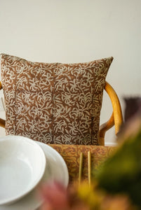 Saffron Block Print Pillow