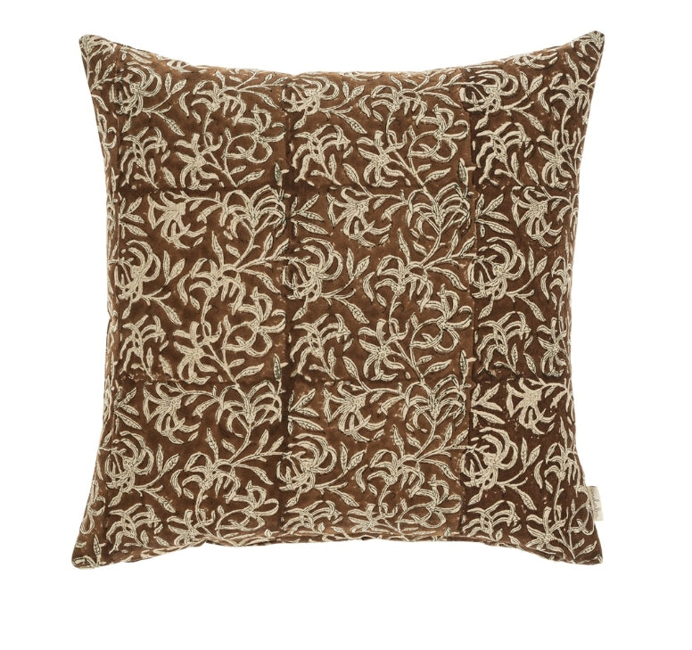 Saffron Block Print Pillow