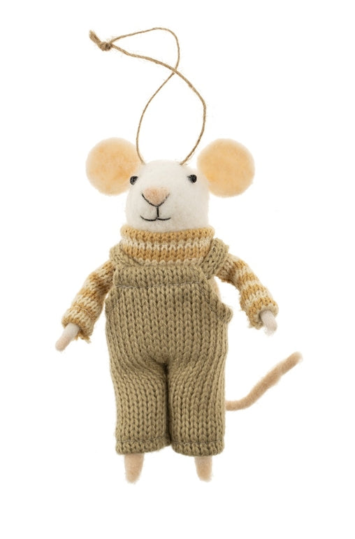 Overalls Olive Mouse