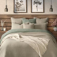 Load image into Gallery viewer, Natural Waffle Cotton Quilt
