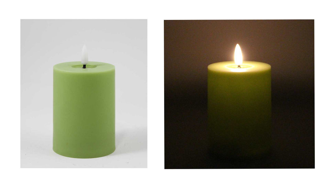 LED Flickering Candle, 3 x 4