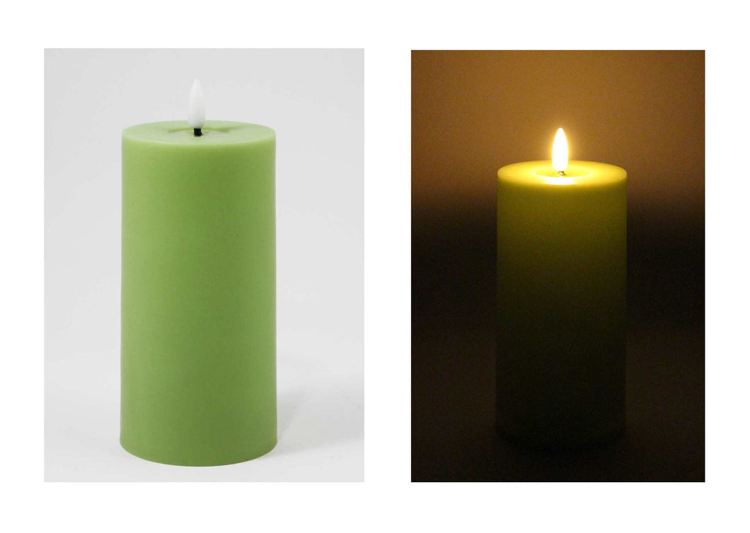 LED Flickering Candle, 3 x 6