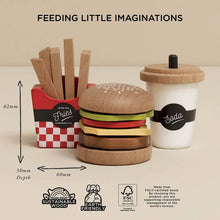 Load image into Gallery viewer, Le Toy Van Hamburger Wooden Set
