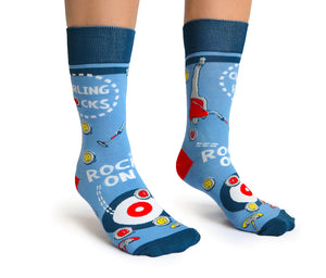 Curling Rocks Mens Socks