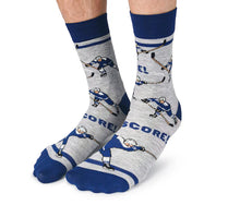 Load image into Gallery viewer, Slap Shot-Blue Men&#39;s Socks
