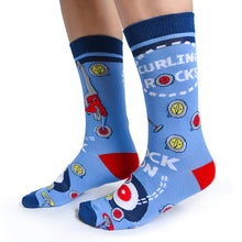Load image into Gallery viewer, Curling Rocks Ladies Socks
