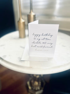 Happy Birthday Favourite Human  Card