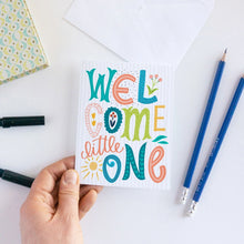 Load image into Gallery viewer, Welcome Little One New Baby Card
