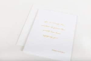 Age Is Merely the Number of Years - Birthday Card