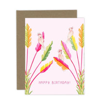 Load image into Gallery viewer, Pink Cockatoo Birthday Card
