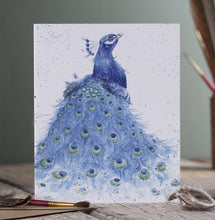 Load image into Gallery viewer, Tail Envy Peacock Card

