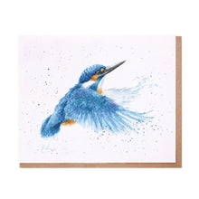 Load image into Gallery viewer, Make a Splash Kingfisher Card
