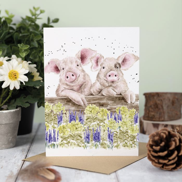 Nosy Neigh-Boars Card