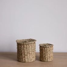 Load image into Gallery viewer, Woven Seagrass Canister
