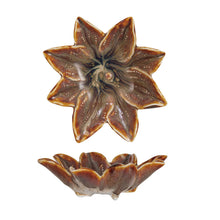 Load image into Gallery viewer, Stoneware Flower Shaped Dish (Each One Will Vary)
