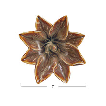 Load image into Gallery viewer, Stoneware Flower Shaped Dish (Each One Will Vary)
