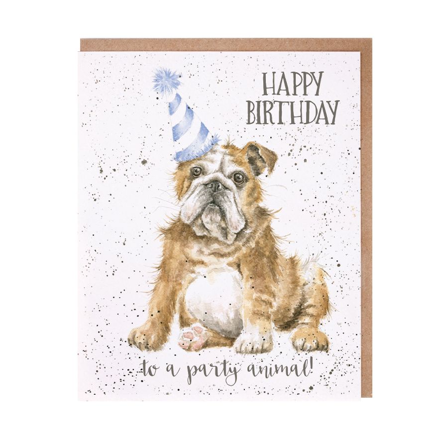 Smile! Bulldog Birthday Card