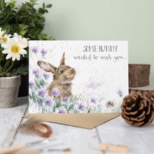 Load image into Gallery viewer, Bunny Wish Birthday Card
