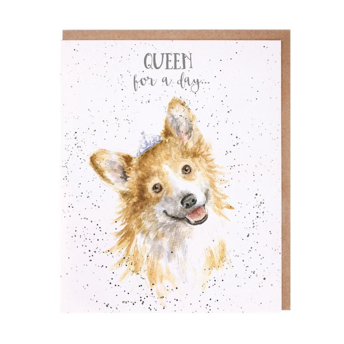 Queen Corgi Birthday Card