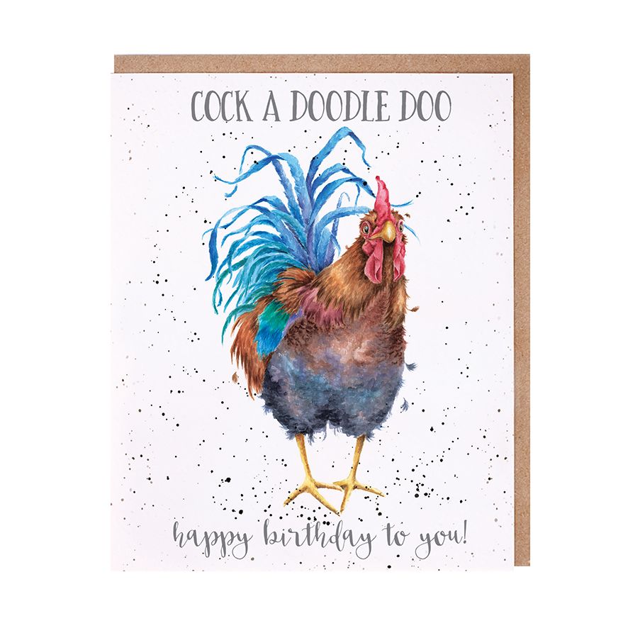 Cock  Doodle Doo Birthday Card