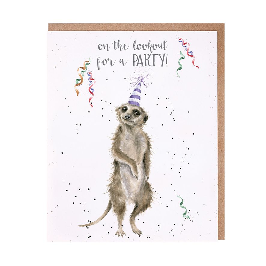 Lookout For A Party Birthday Card