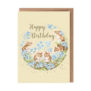 Forget Me Not Birthday Card