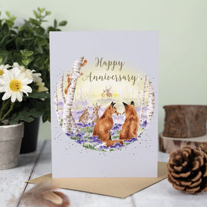 Bluebell Woods Anniversary Card