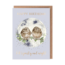 Load image into Gallery viewer, Party Owl Birthday Card

