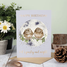 Load image into Gallery viewer, Party Owl Birthday Card
