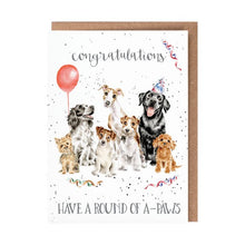 Load image into Gallery viewer, Round of A Paws Birthday Card
