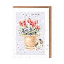 Load image into Gallery viewer, The Meadow Pipit Bird Thinking of You Card
