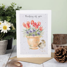 Load image into Gallery viewer, The Meadow Pipit Bird Thinking of You Card
