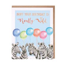 Load image into Gallery viewer, Really Wild Birthday Zebra Card
