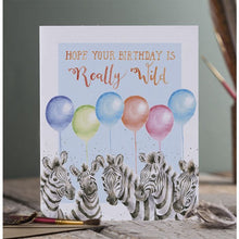 Load image into Gallery viewer, Really Wild Birthday Zebra Card
