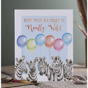 Really Wild Birthday Zebra Card