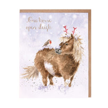Load image into Gallery viewer, One Horse Open Sleigh Card
