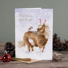 Load image into Gallery viewer, One Horse Open Sleigh Card
