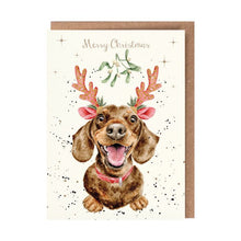 Load image into Gallery viewer, Mistletoe + Barks Holiday Christmas Card
