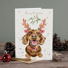 Load image into Gallery viewer, Mistletoe + Barks Holiday Christmas Card
