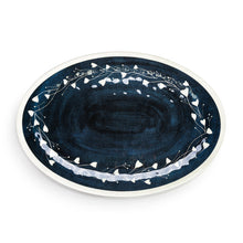 Load image into Gallery viewer, Blue Wildflowers Large Melamine Oval Platter
