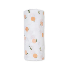 Load image into Gallery viewer, Lulujo Peaches Swaddle Blanket
