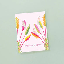 Load image into Gallery viewer, Pink Cockatoo Birthday Card

